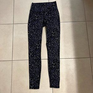Fabletics Leopard print leggings, full length, size XS